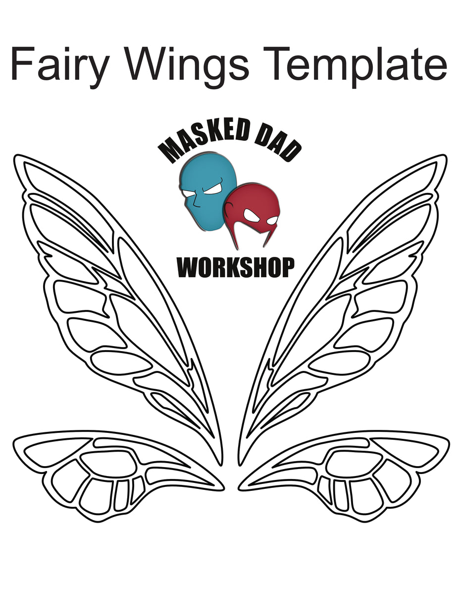 Fairy Wing Template Masked Dad