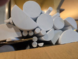 EVA Foam Half Round Dowels 2 pack